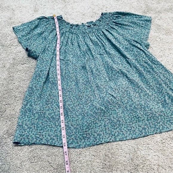 The nines by HATCH Mini Ditsy Green Floral Maternity Top XL - Picture 6 of 11